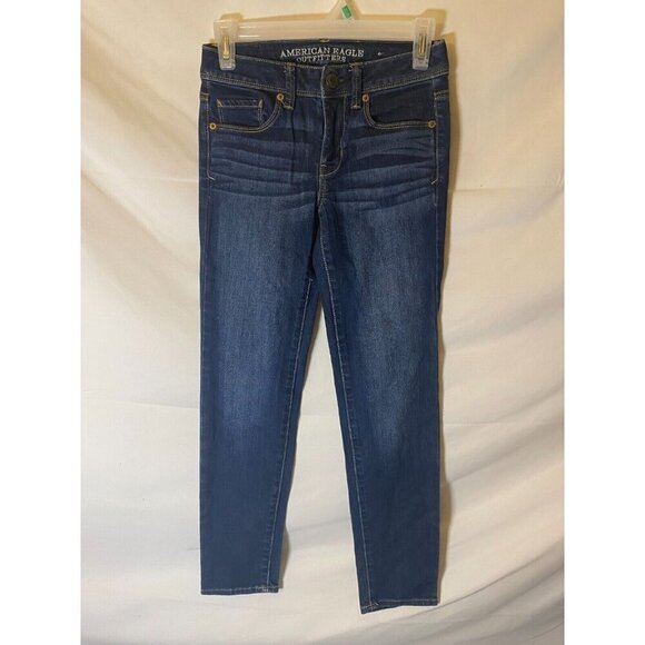American Eagle Jeans Super Skinny Size 00 Short Teens Juniors Womens Tiny - Picture 1 of 2